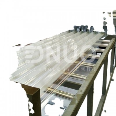 FRP reinforced fiberglass fiber composite PVC plastic sheet roofing tile panel board gutter making machine production line